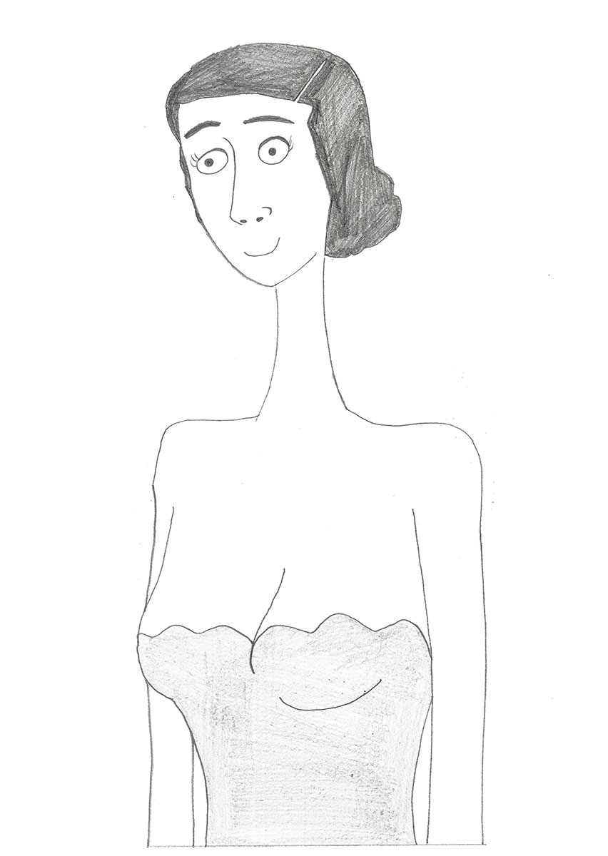 Drawing of Ursula Barr-Smith