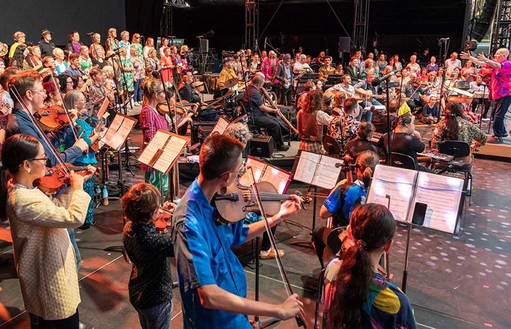 Photo of an orchestra on stage
